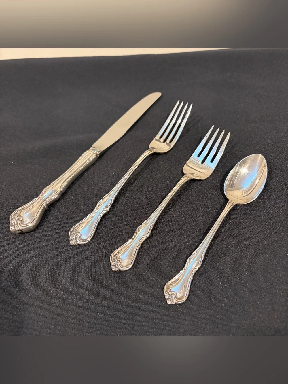 Rose Cascade by Reed and Barton Sterling Silver Regular Place Setting(s) 4pc